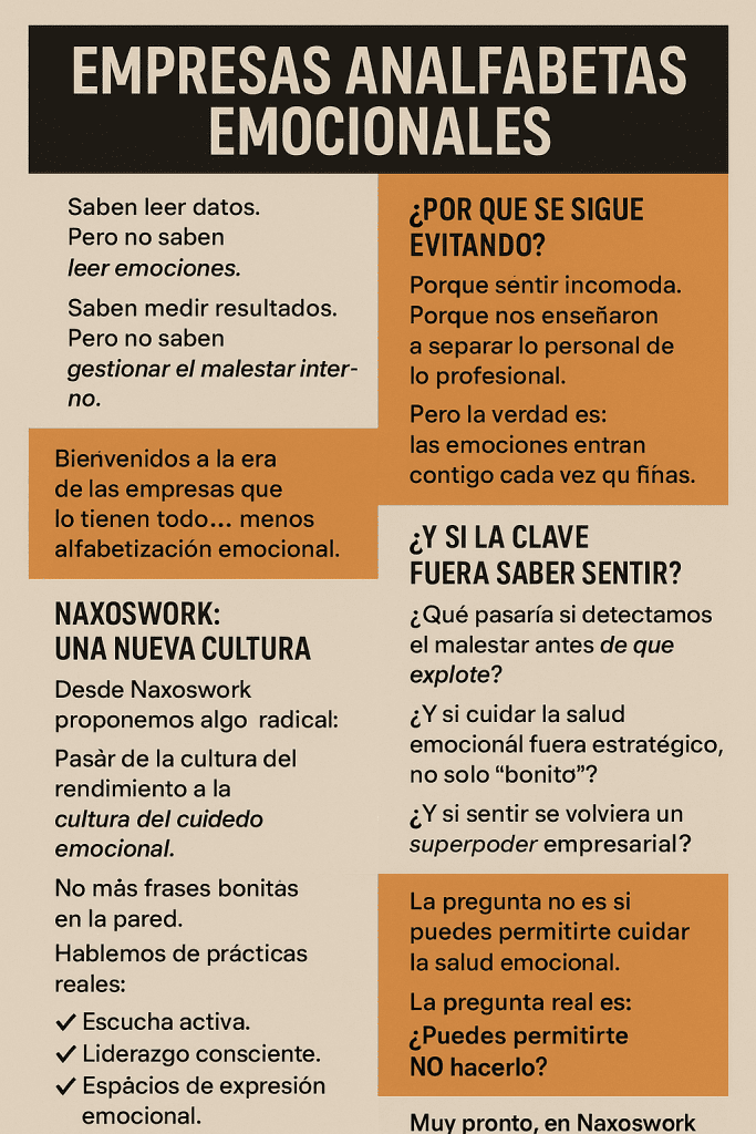 Empresas analfabetas emocionales
Un articulo muy interesante en el que puedes descubrir muchas cosas