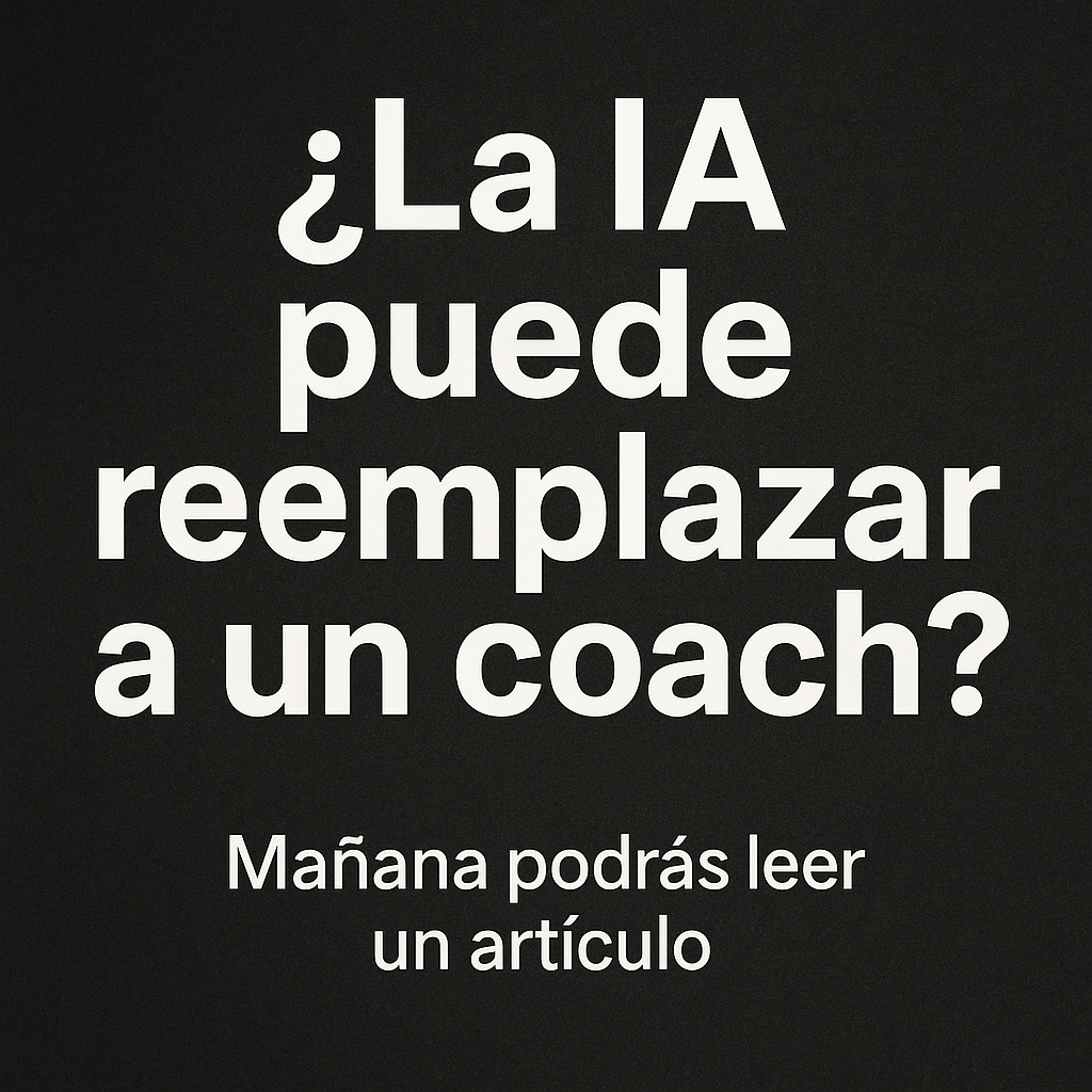 Vivimos en una era en la que la inteligencia artificial parece capaz de hacerlo todo. Puede escribir textos, analizar datos, proponer ejercicios y hasta responder preguntas profundas. Ante esto, surge una pregunta natural: ¿podría la IA algún día reemplazar a un coach profesional?
