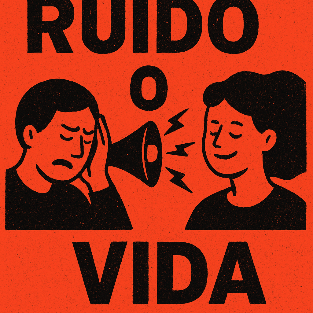 Ruido o Vida ,tener ruido en la vida es un fenómeno extraño porque al mismo tiempo todos lo buscamos y todos lo odiamos. Para algunos, el ruido es la prueba de que estás vivo, la confirmación de que tu existencia tiene movimiento, chispa y sentido. Es la energía que impulsa tus proyectos, tus ideas, tus relaciones y cada pequeño gesto que haces. Es la sensación de que cada día importa, de que nada te deja indiferente, de que cada conversación, cada reto y cada oportunidad te conecta con algo más grande que tú mismo. Para quienes sienten el ruido como excitante, es un motor que despierta creatividad, acción y pasión. Es la vida en su versión más intensa, donde cada segundo parece contar y donde la calma no es ausencia de ruido, sino la capacidad de disfrutar del caos sin perder el rumbo.