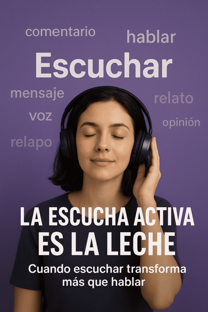 Sí, lo digo así, sin rodeos: la Escucha Activa es la leche.
Y no porque sea una moda del coaching, sino porque escuchar de verdad puede cambiarte la vida.
Yo vengo del coaching y la PNL, acostumbrado a trabajar con metas, estrategias y transformaciones. Pero la escucha activa llegó a mí sin buscarla… y desde entonces no me he separado de ella.